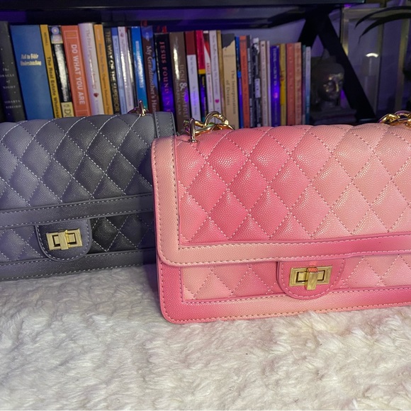 Two In One | Pink & Gray Shoulder Bags | Perfect Gift - Picture 8 of 12